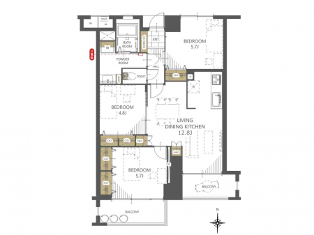 �Ԏ��}�i�̂P�}���V�����j�@�Ԏ��