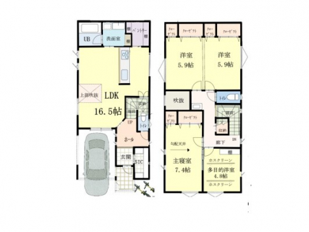 �Ԏ��}�i�̂P�ˌ��j�@�Ԏ��