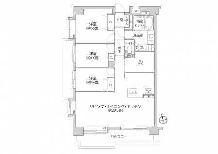 �Ԏ��}�i�̂P�}���V�����j�@�Ԏ��