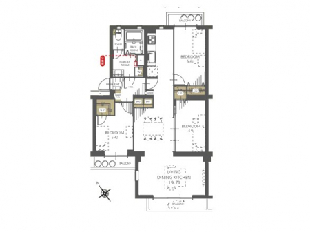 �Ԏ��}�i�̂P�}���V�����j�@�Ԏ��