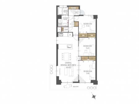 �Ԏ��}�i�̂P�}���V�����j�@�Ԏ��