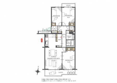 �Ԏ��}�i�̂P�}���V�����j�@�Ԏ��