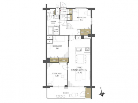 �Ԏ��}�i�̂P�}���V�����j�@�Ԏ��