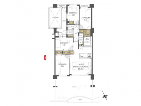 �Ԏ��}�i�̂P�}���V�����j�@�Ԏ��