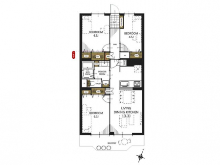 �Ԏ��}�i�̂P�}���V�����j�@�Ԏ��