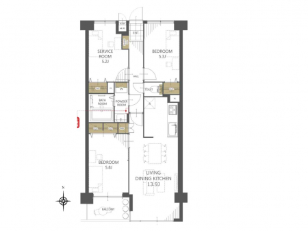 �Ԏ��}�i�̂P�}���V�����j�@�Ԏ��