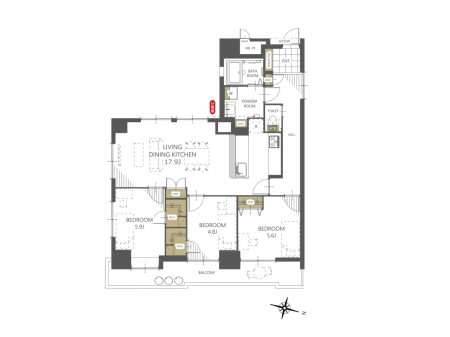 �Ԏ��}�i�̂P�}���V�����j�@�Ԏ��