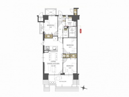 �Ԏ��}�i�̂P�}���V�����j�@�Ԏ��