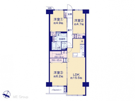 �Ԏ��}�i�̂P�}���V�����j�@�}�ʂƈقȂ�ꍇ�͌�����D��