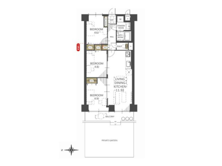 �Ԏ��}�i�̂P�}���V�����j�@�Ԏ��