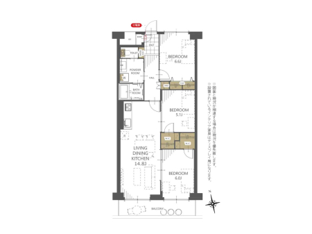 �Ԏ��}�i�̂P�}���V�����j�@�Ԏ��