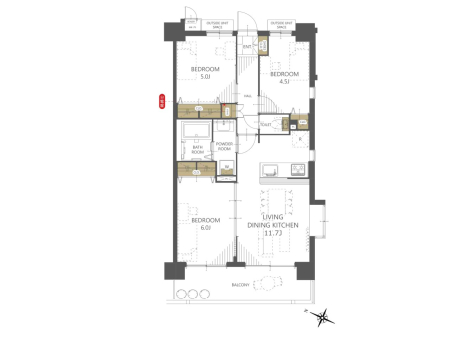 �Ԏ��}�i�̂P�}���V�����j�@�Ԏ��