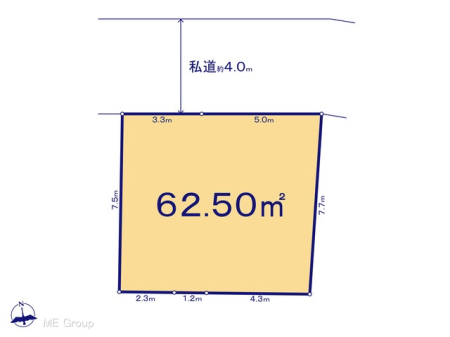 ���ӊ��@���w�Z 750m �����旧��Z���w�Z